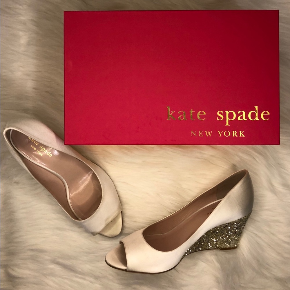 NWT Kate Spade Satin Wedges size 8.5